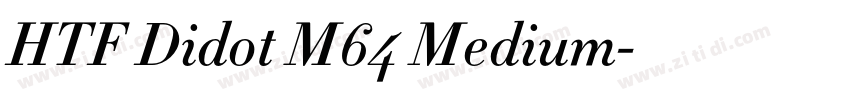 HTF Didot M64 Medium字体转换